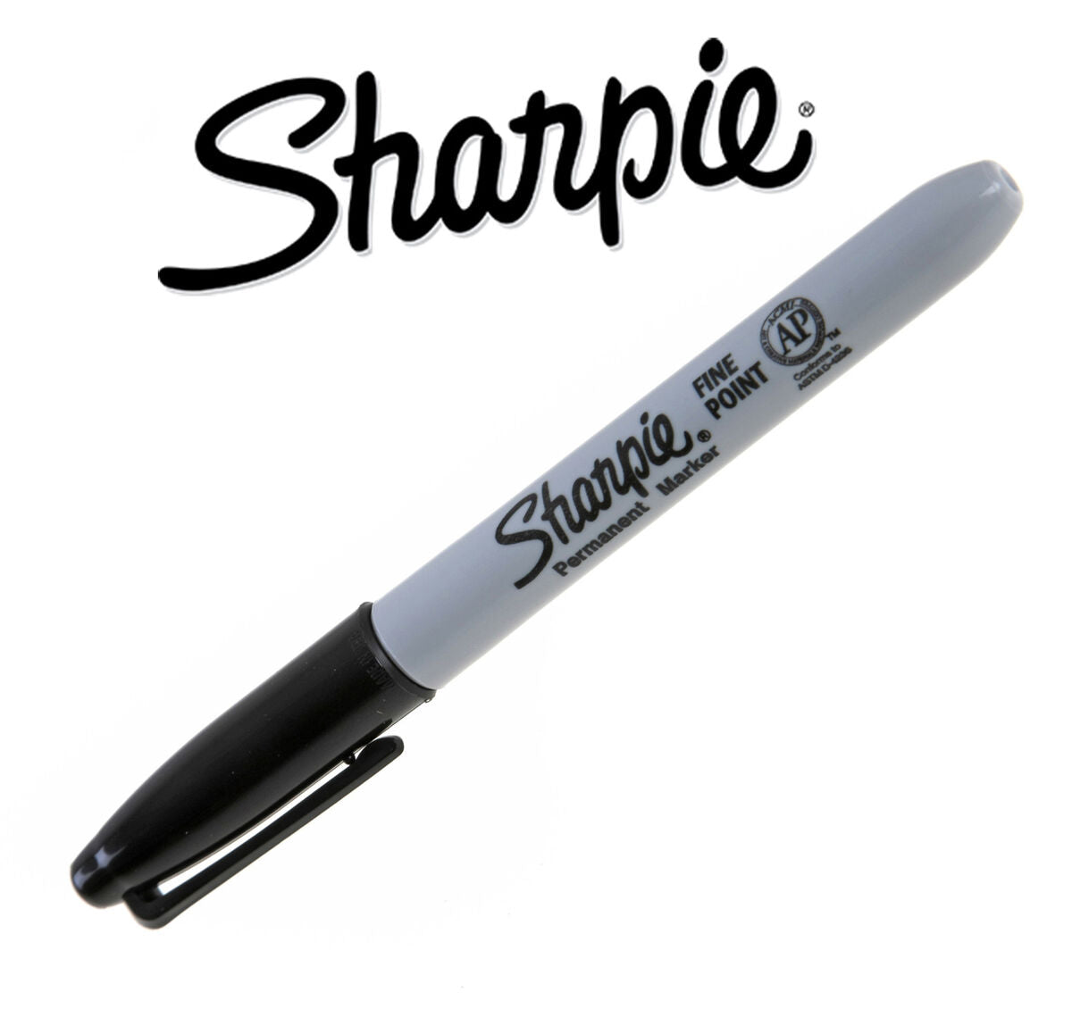 Sharpie Permanent Marker Black Fine Point