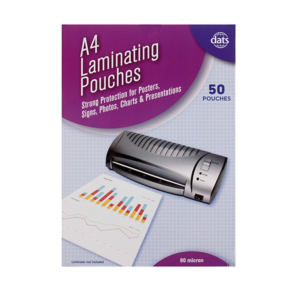 Laminating Pouchests A4 50 Box