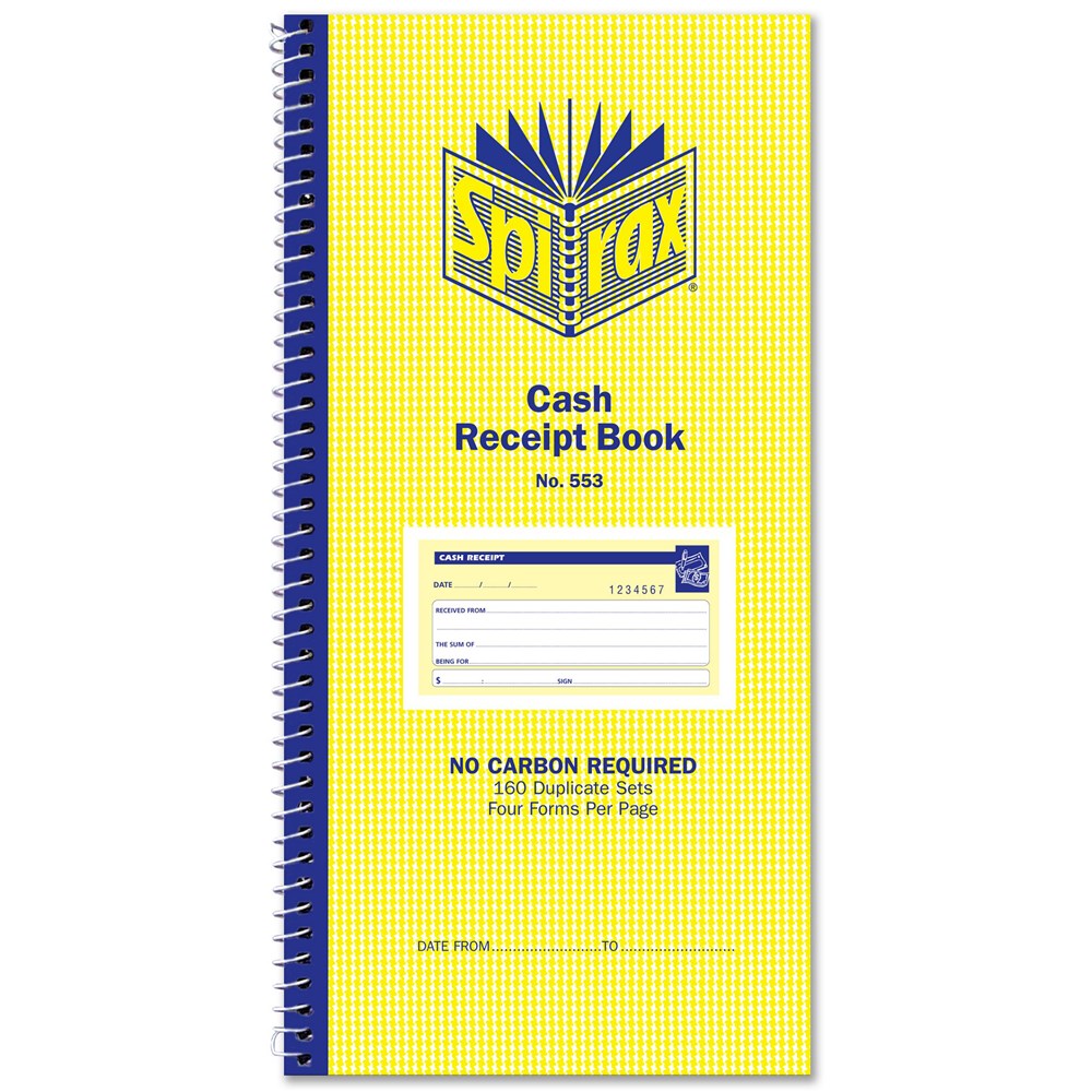 Cash Receipt Book Spirax 160 sets
