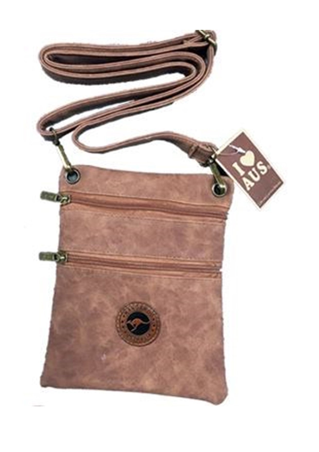 Outback Style 2 zip Shoulder Bag