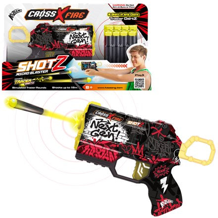 Micro Blaster Cross X Fire Glow in the dark Tracer Darts