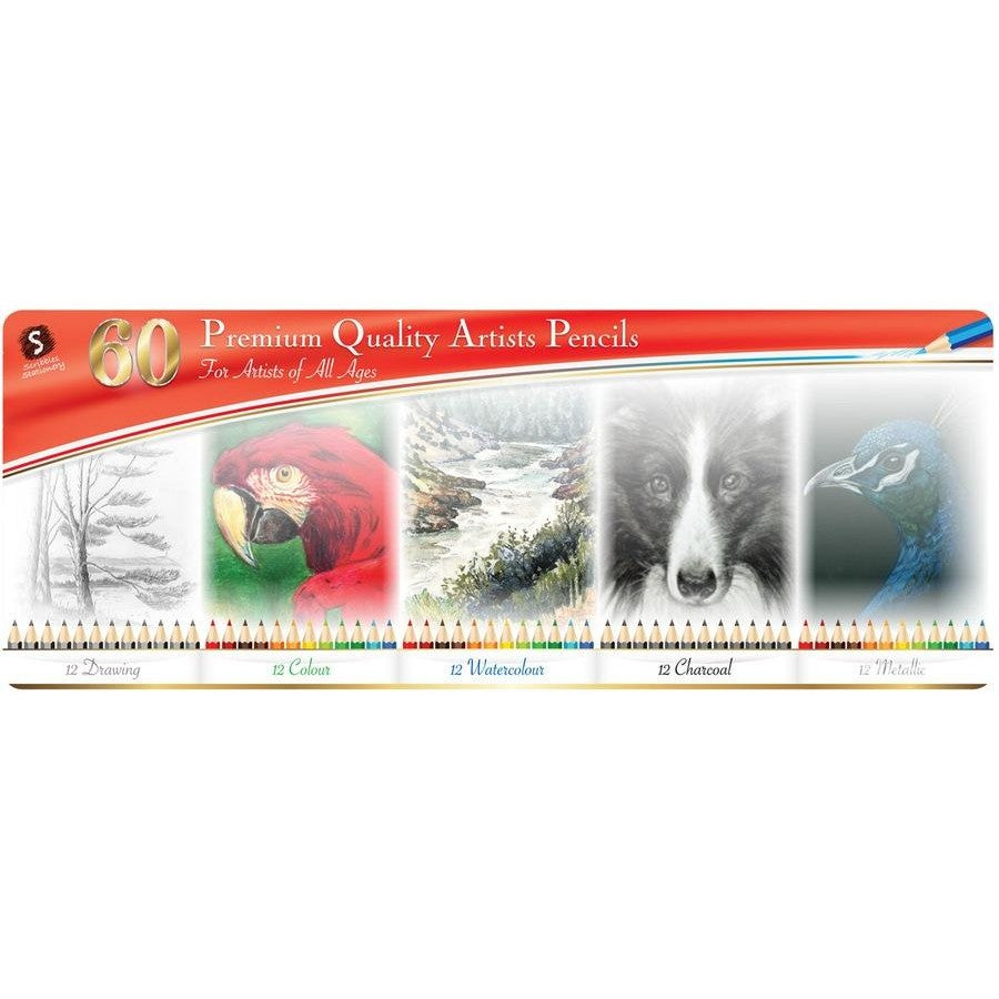 Premium Artists Pencils 60 in Tin