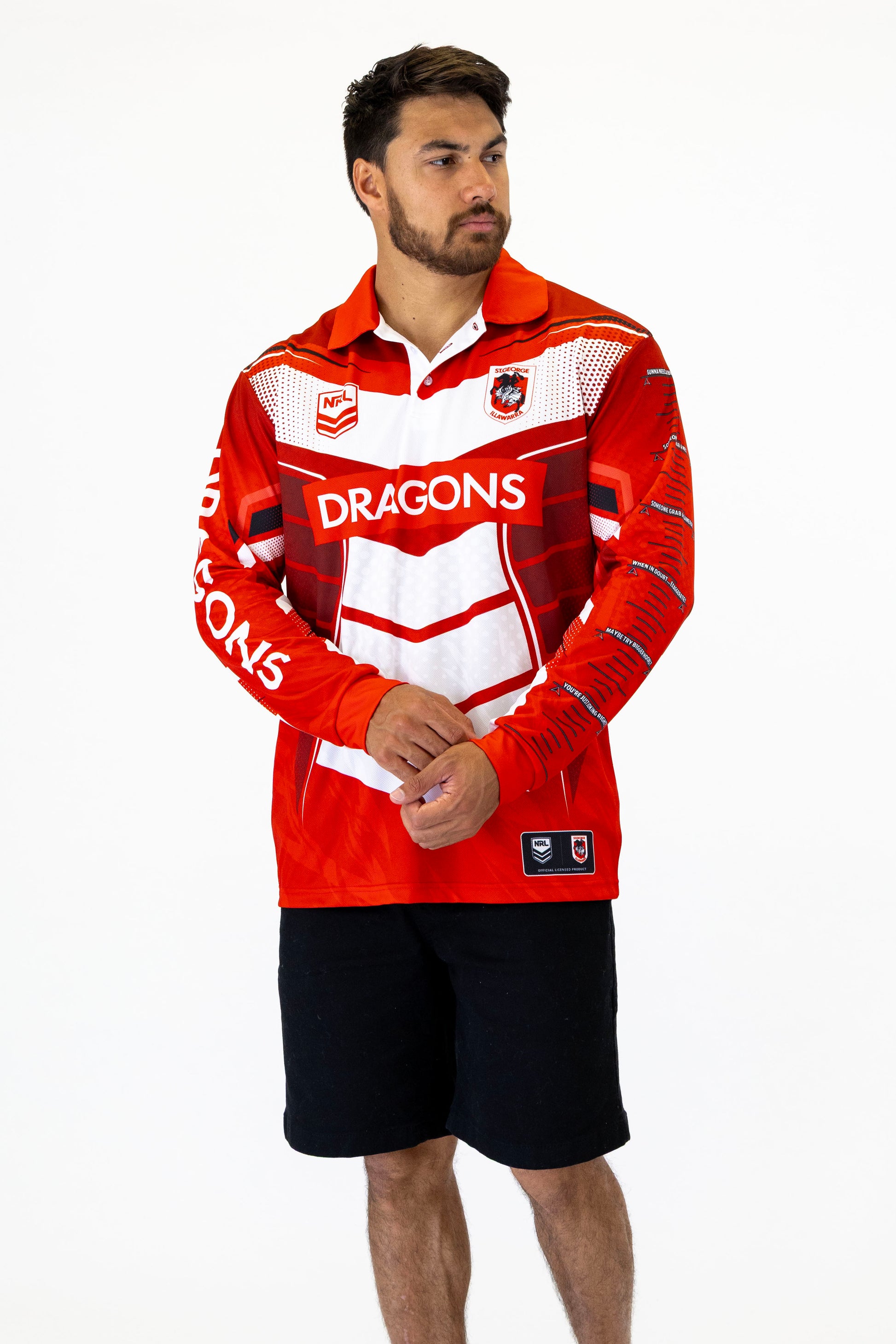NRL St George Illawarra Dragons Cyber Fishing Shirt