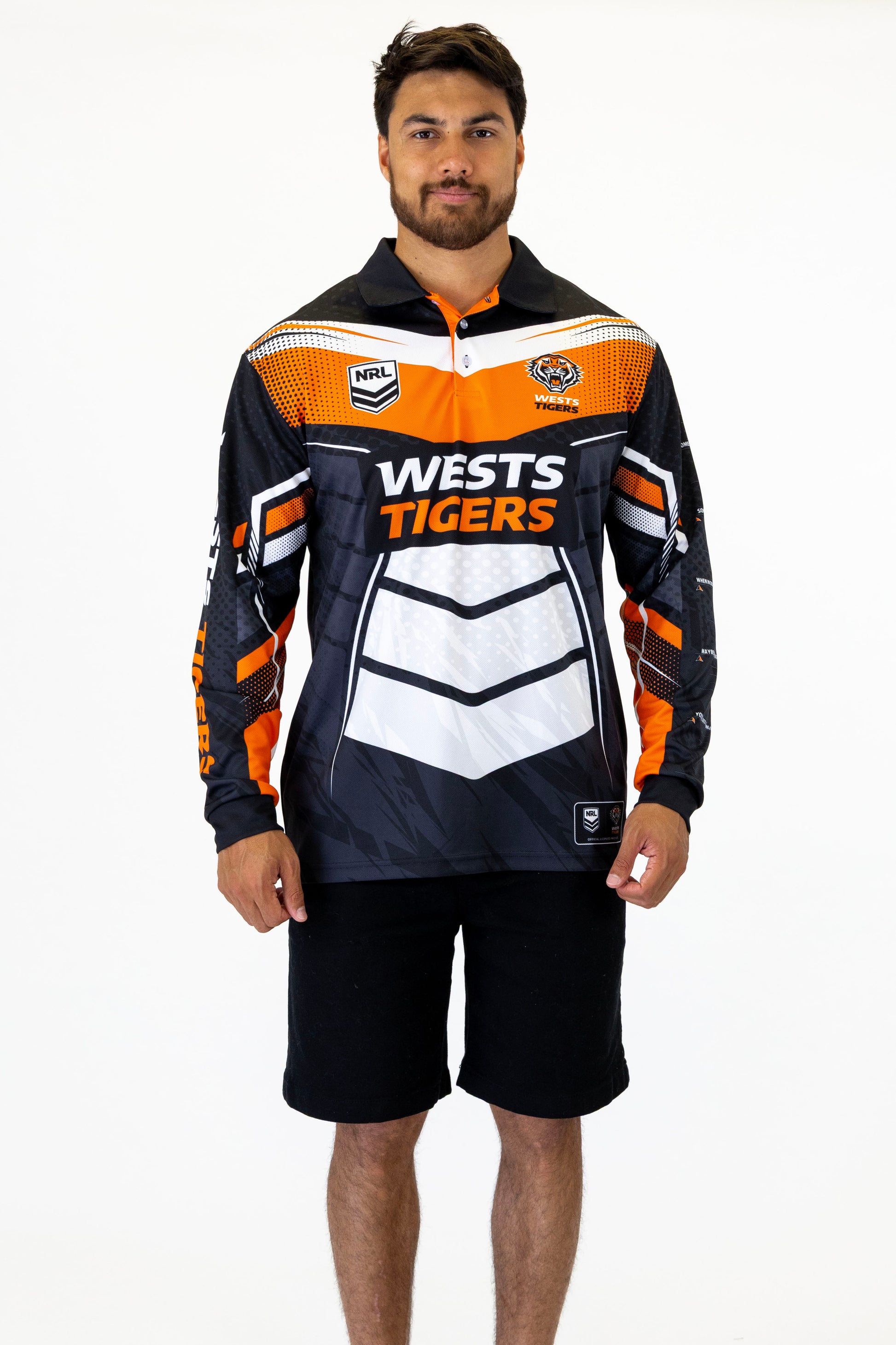 NRL Wests Tigers 'Cyber' Fishing Shirt