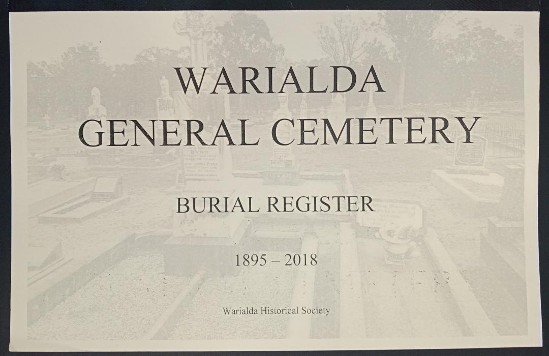 Warialda Cemetery Book