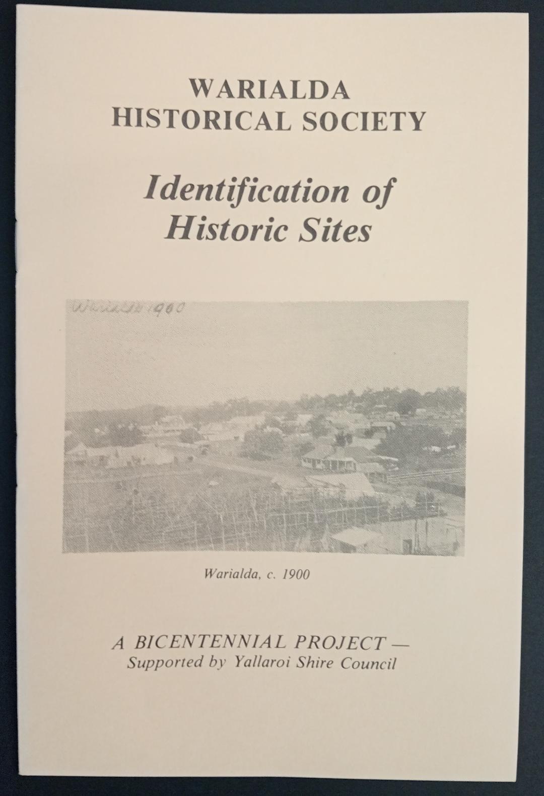 Identification of Historic Sites (Warialda)