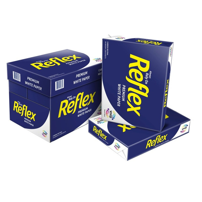 Reflex Carbon Neutral Copy Paper A4 80gsm 500 Sheets | Premium White ...