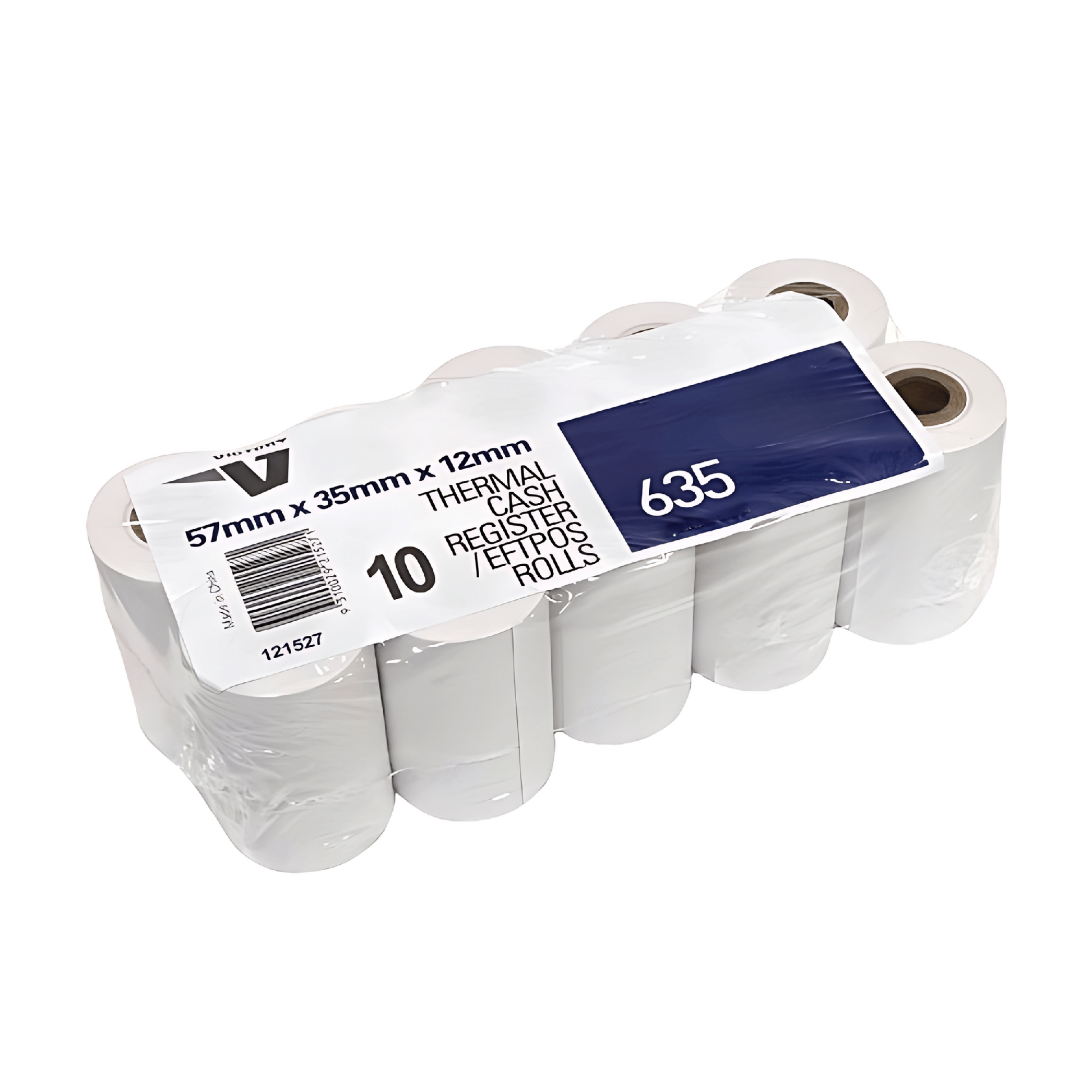 Cash Register/Eftpos Rolls 57x35x12mm  pk10