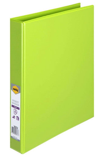 Binder A4  25mm 2 ring Lime