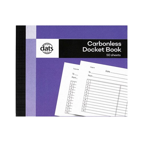 Carbonless Docket Book 50 sheets