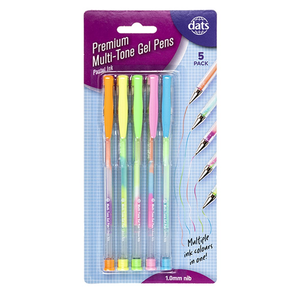 Pens Gel Pastel 5pk