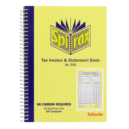 Spirax Tax Invoice & Statement Book 50pg