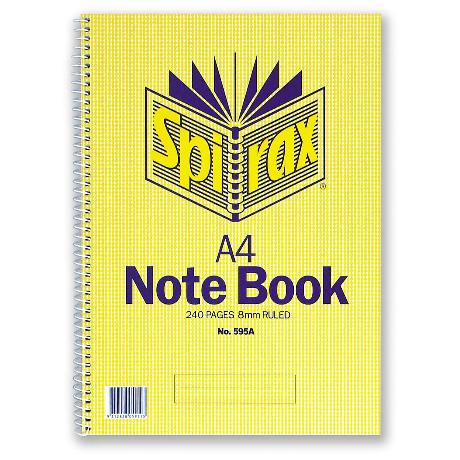 Note Book Spirax  No. 595A 240pg ruled