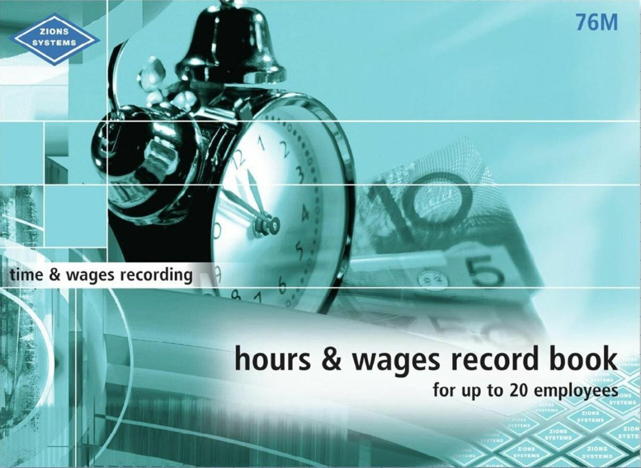 Hours & Wage Record Book 