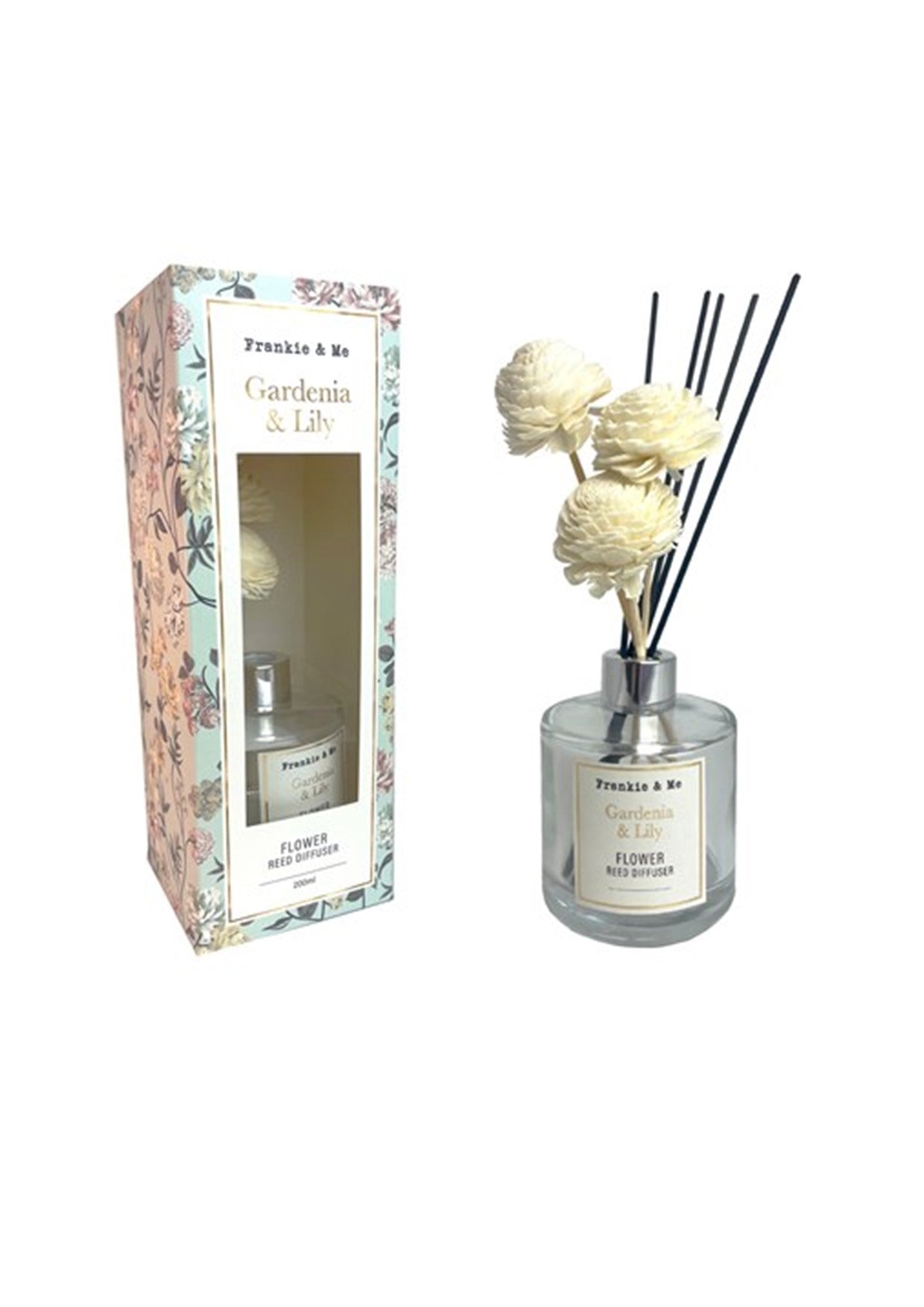 Frankie & Me Gardenia & Lily Flower Reed Diffuser 200ml