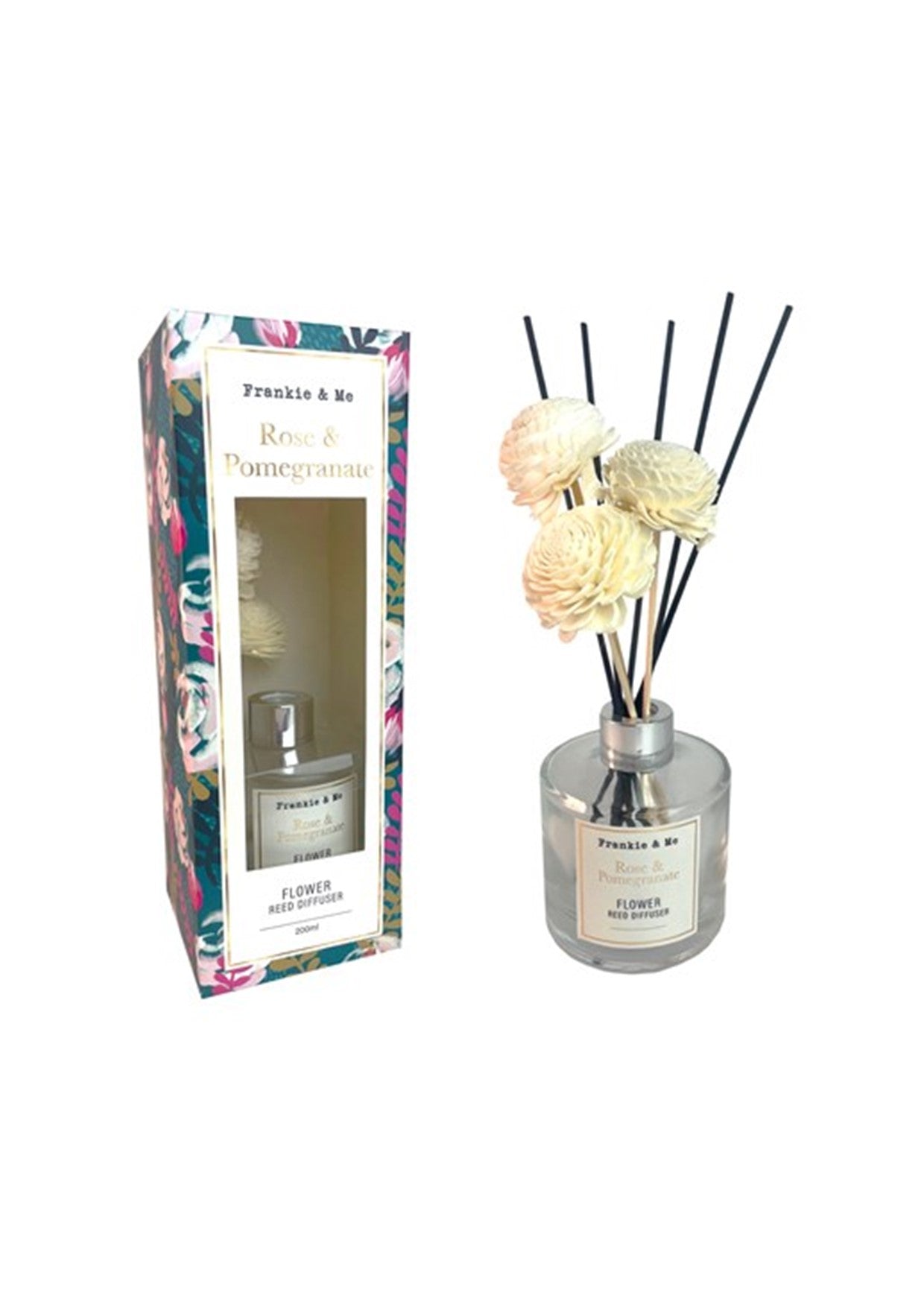 Frankie & Me Rose & Pomegranate Flower Reed Diffuser 200 ml