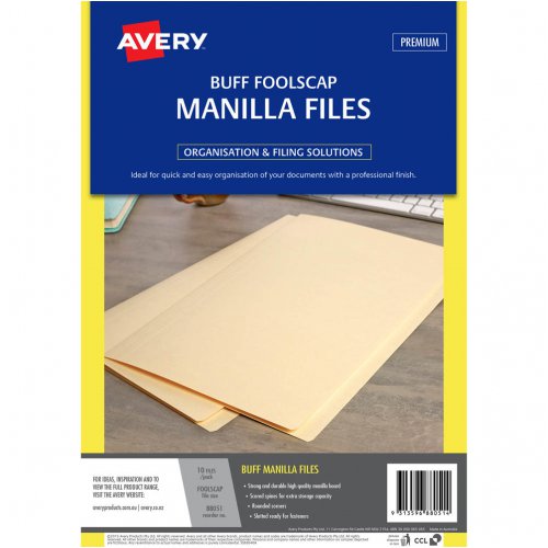 Manilla Folder Buff PK 20 Avery