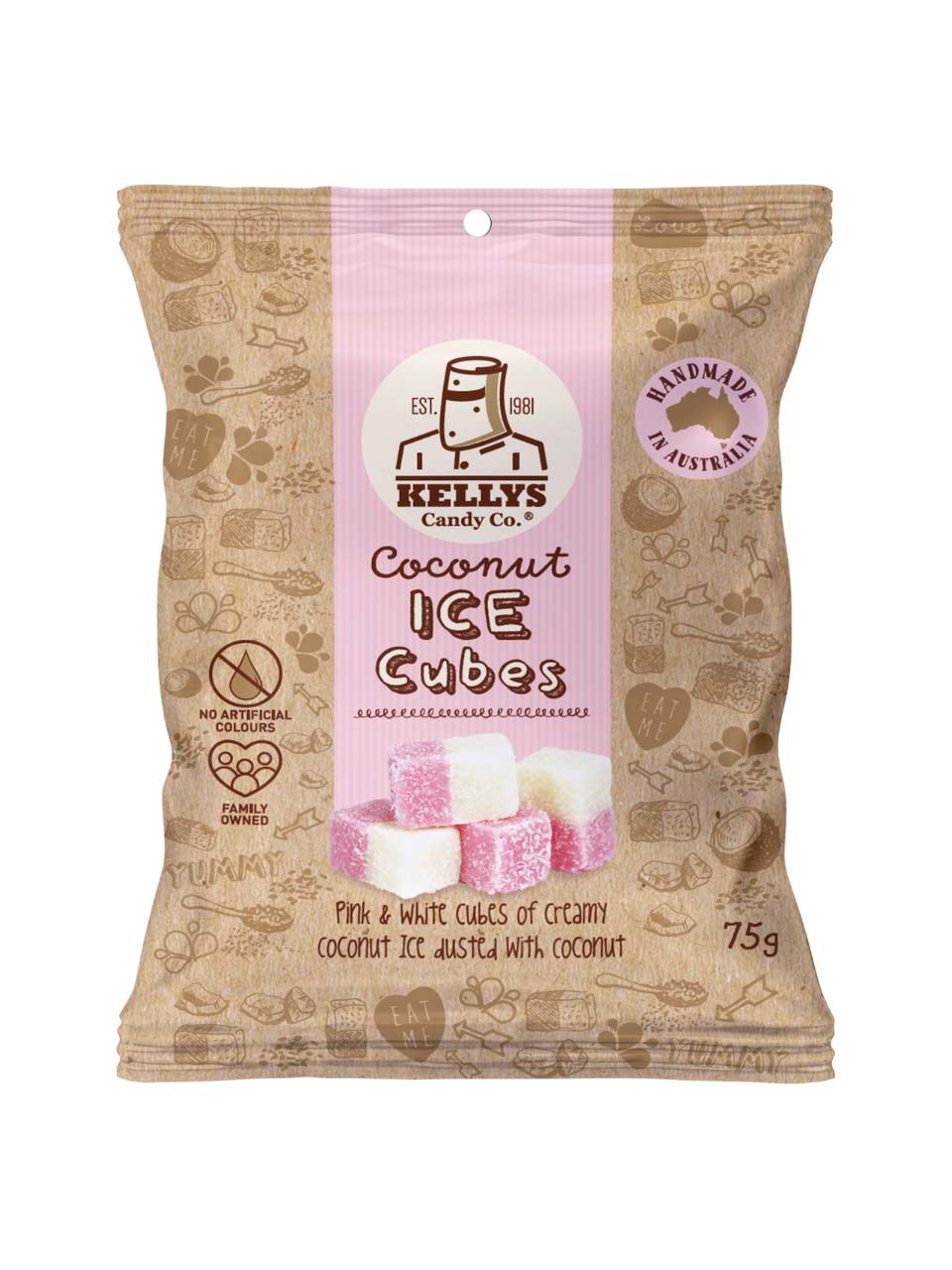 Kelly's Coconut Ice Cubes 75g