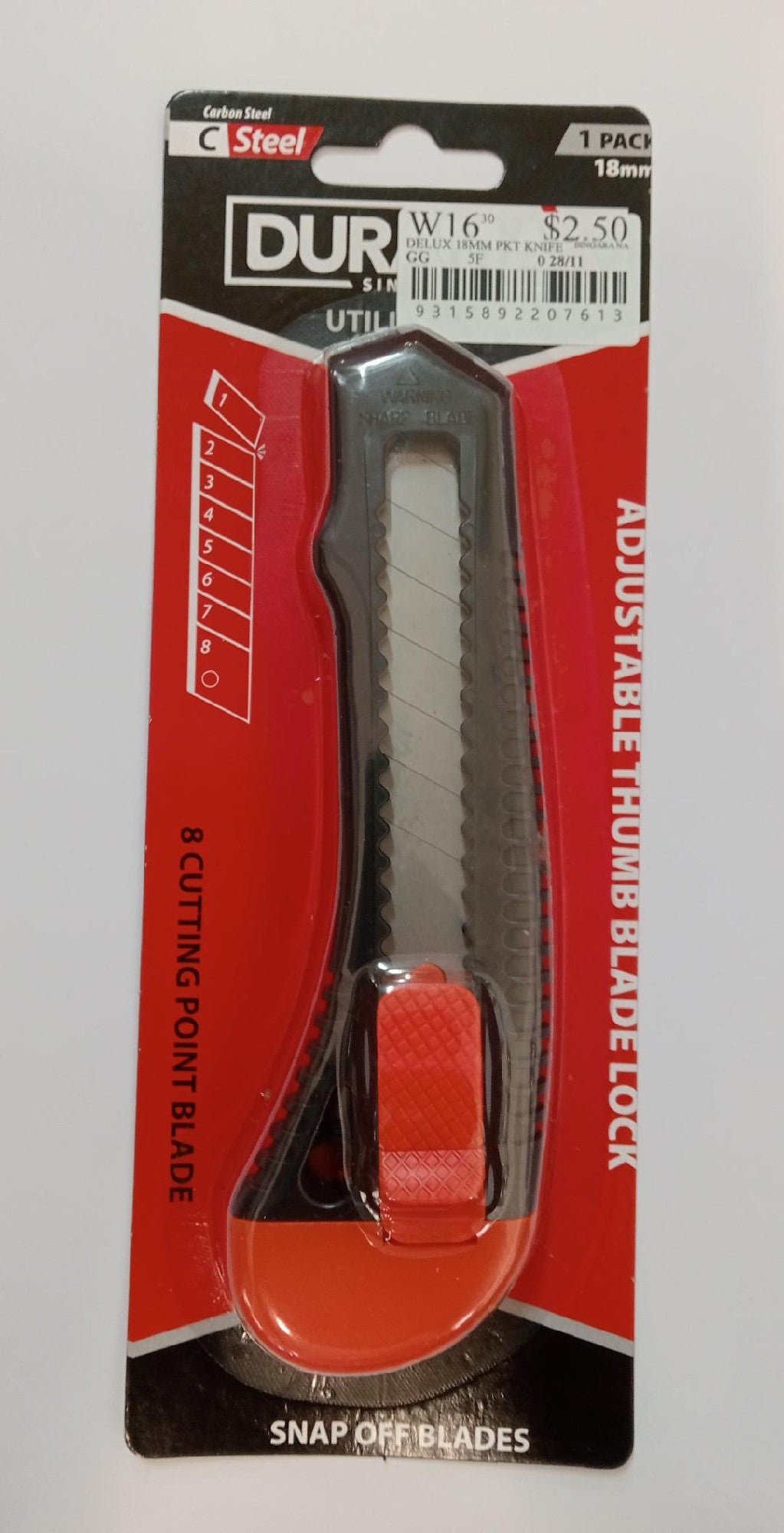 DELUX 18MM PKT KNIFE