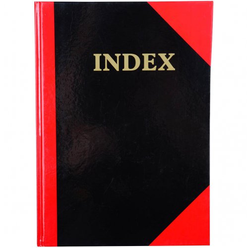 Note Book Black/Red A6 A-Z