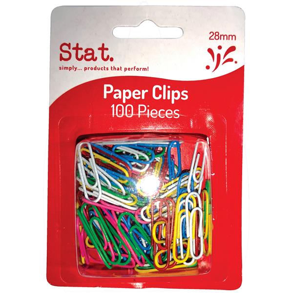 Stat Paper Clips 100  28mm Pieces 