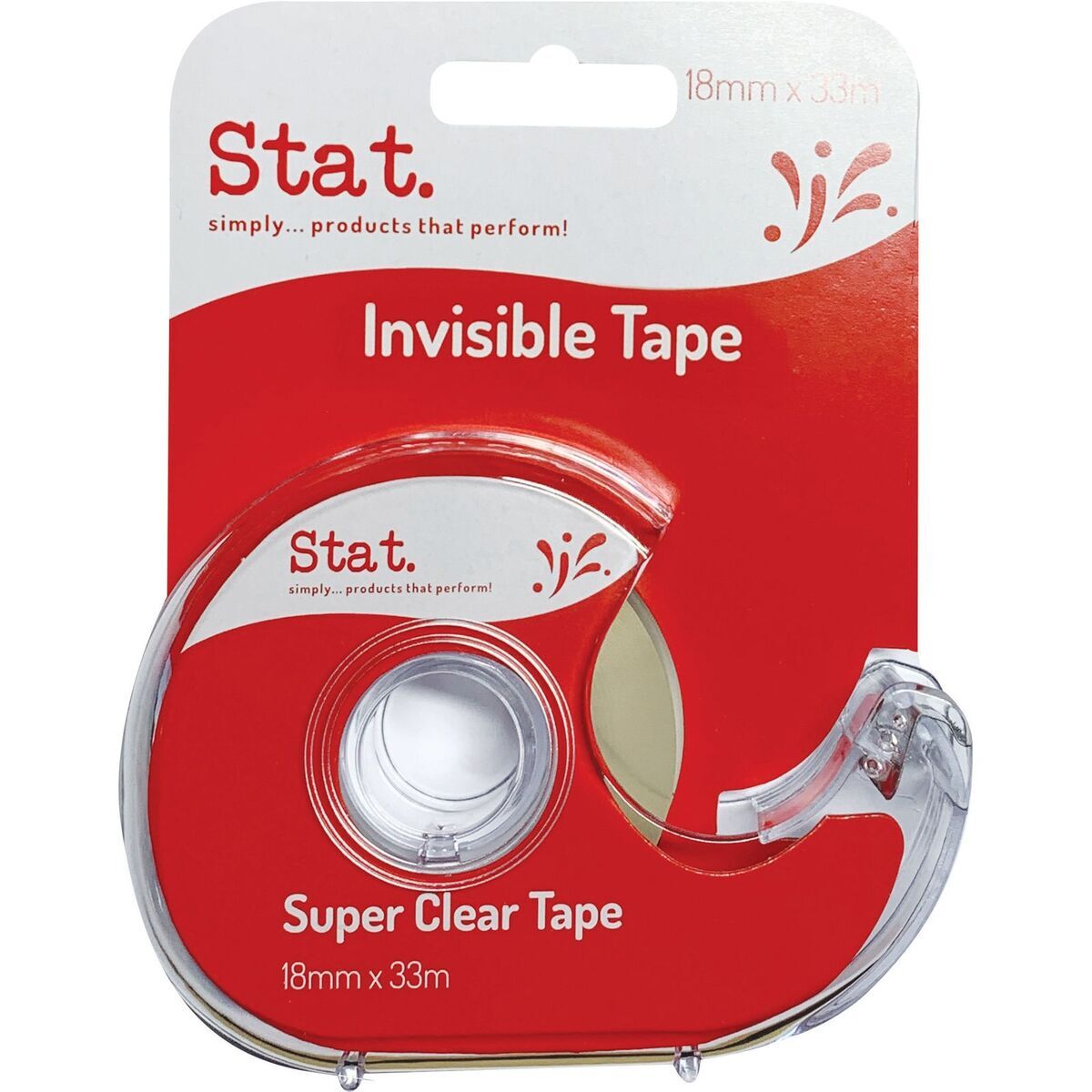 Tape Invisible 18mm x33m Dispenser