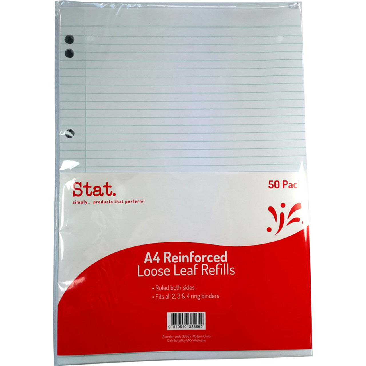 Refill Loose Leaf Paper A4 50 pack