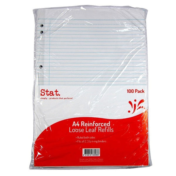 Stat A4 Reinforced Loose Leal refill