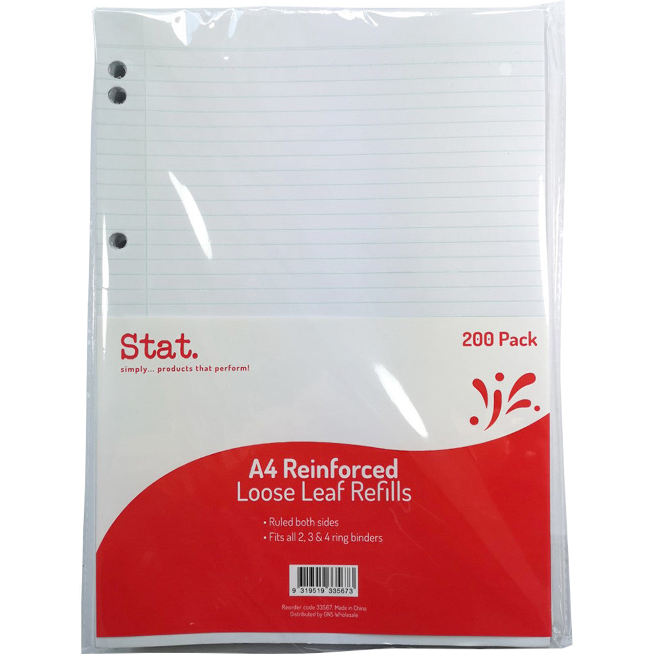 Refill Loose Leaf A4 200 pack