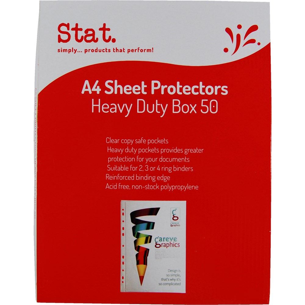 Sheet Projectors Stat Heavy Duty Box 50