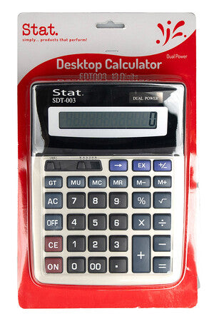 Stat SDT-002 Desk Calculator Dual Power 12Digets