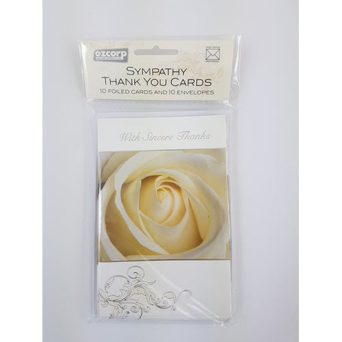 Sympathy Thank You Cards 10 pack