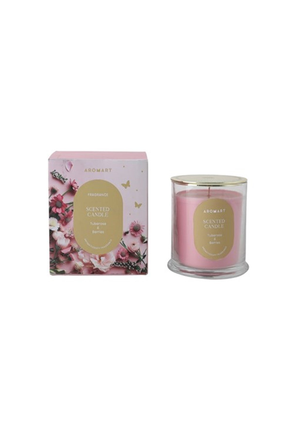 Aromart Scented Candle Tuberose & Berries 350g