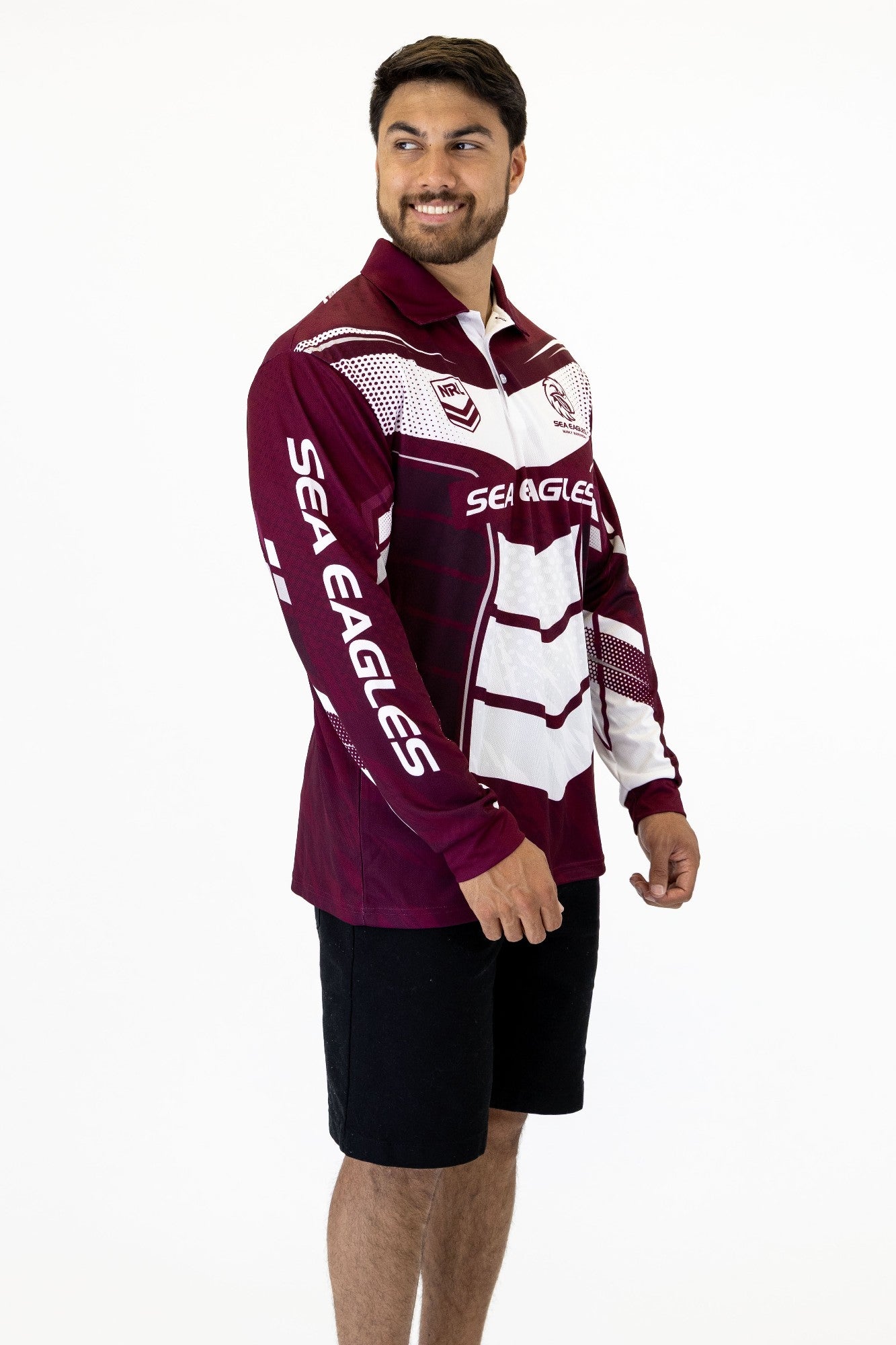 NRL Sea Eagles Ignition Fishing Shirt 2 XL