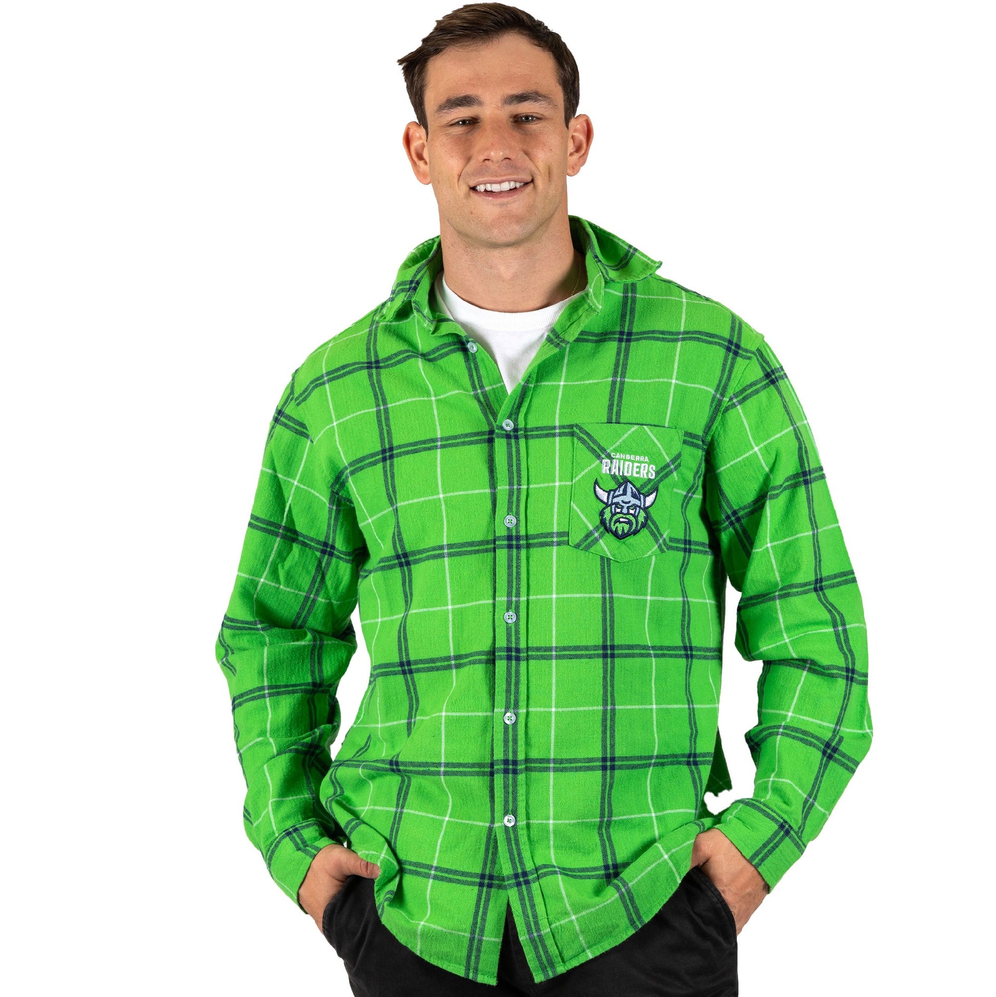 NRL Raiders Mustang Flannel L [SZ:L]
