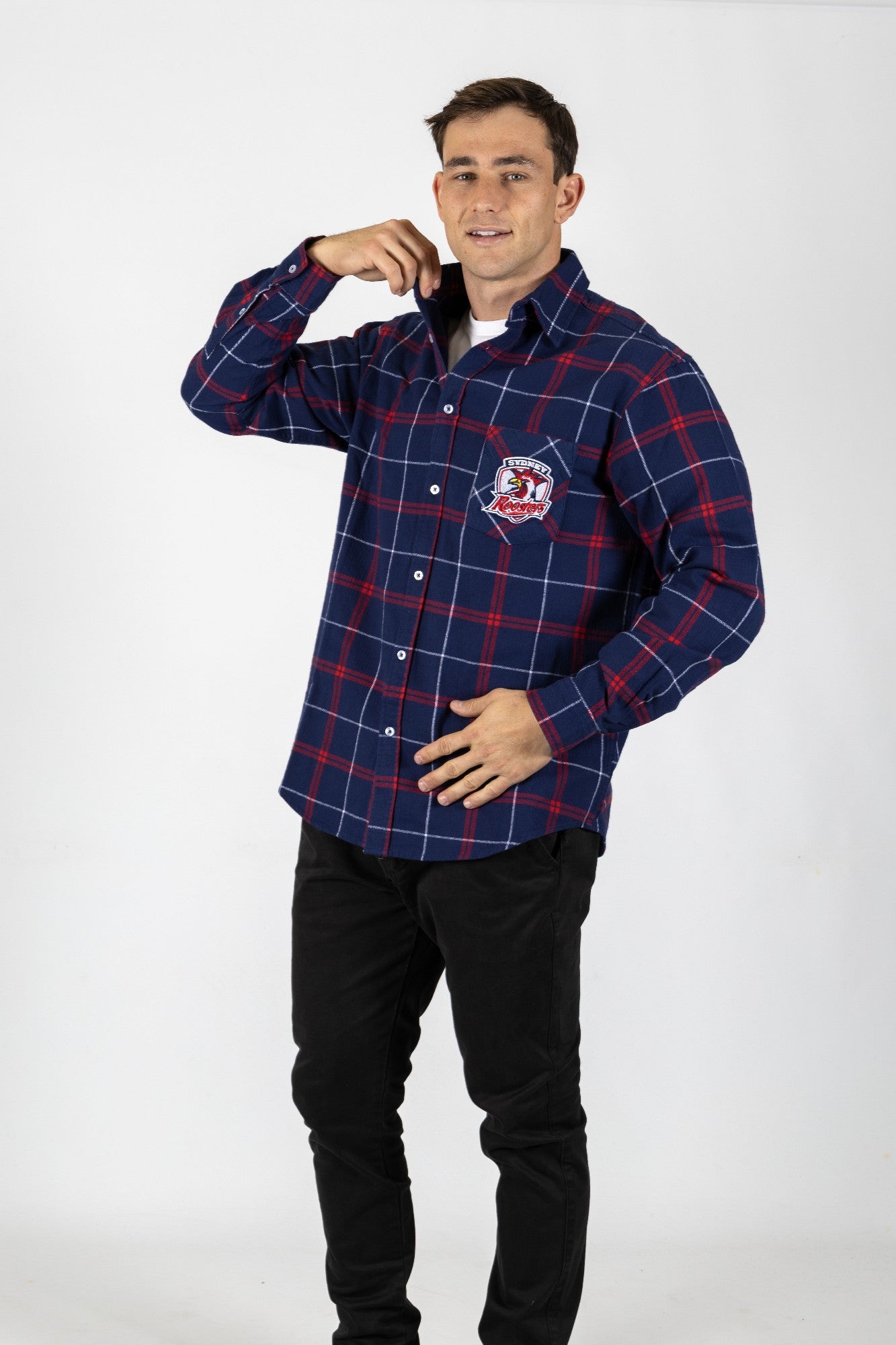 NRL Roosters Mustang Flannel  Shirt 2XL