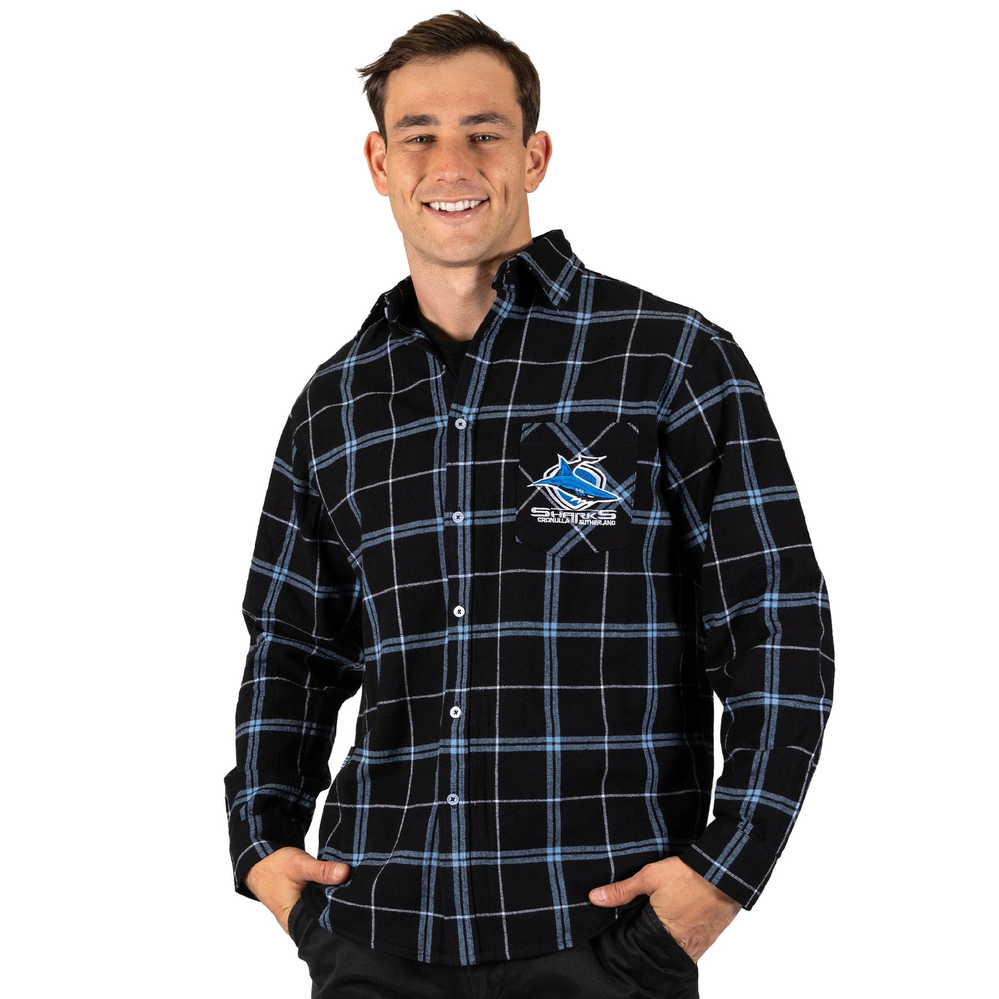 NRL Sharks Mustang Flannel XL [SZ:1XL]
