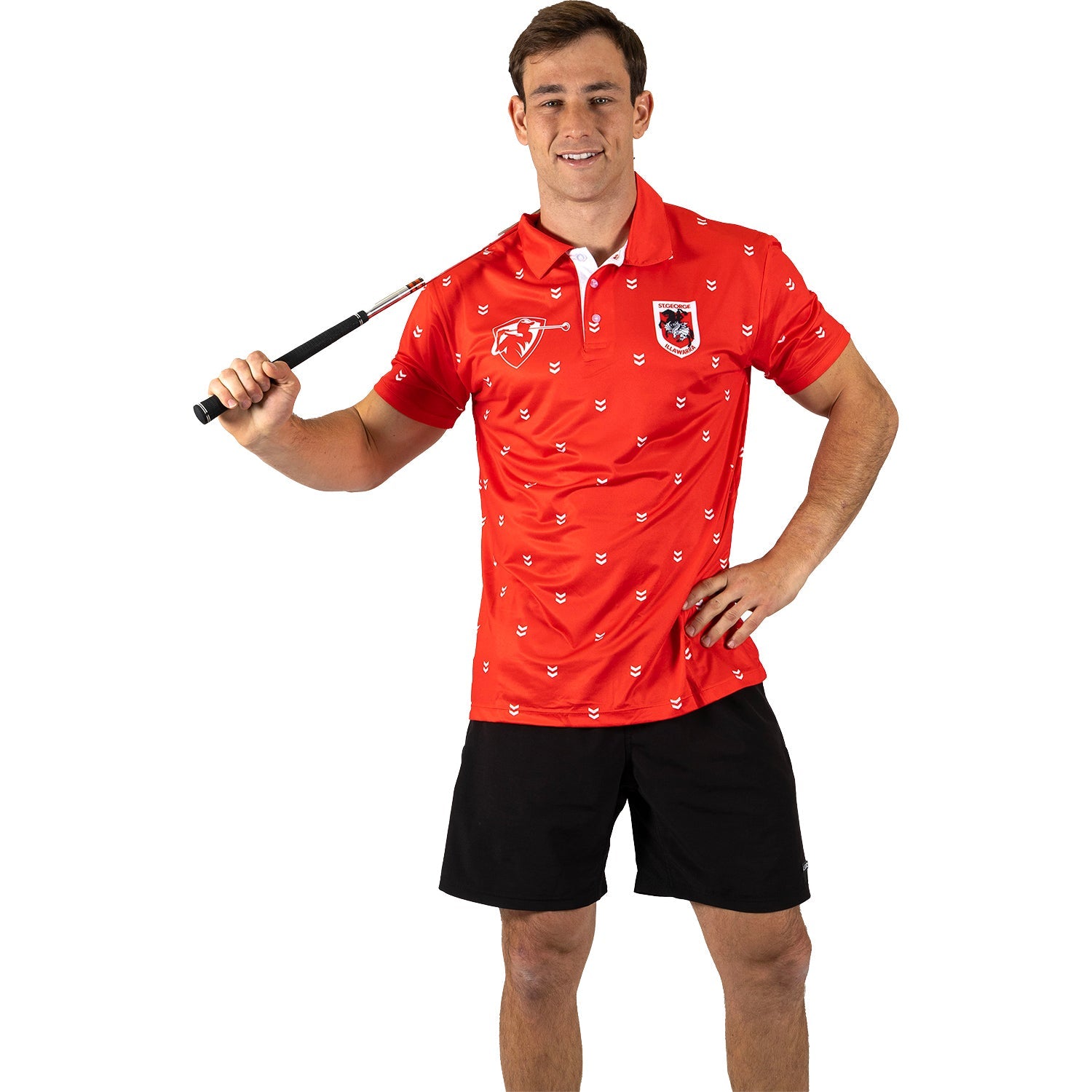 NRL Dragons Mullian Golf Polo 2XL