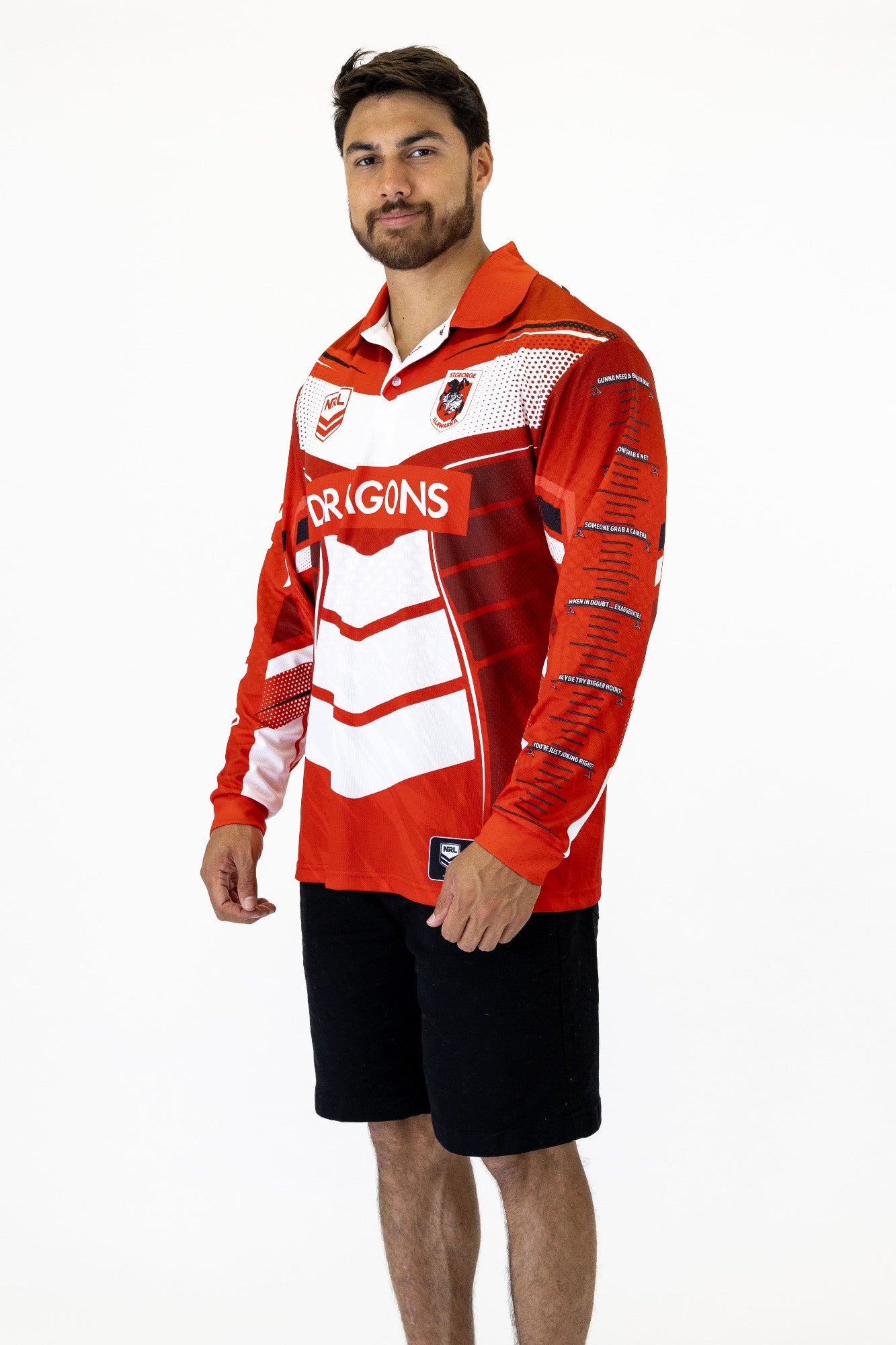 NRL Dragons 'Cyber' Fishing Shirt XL