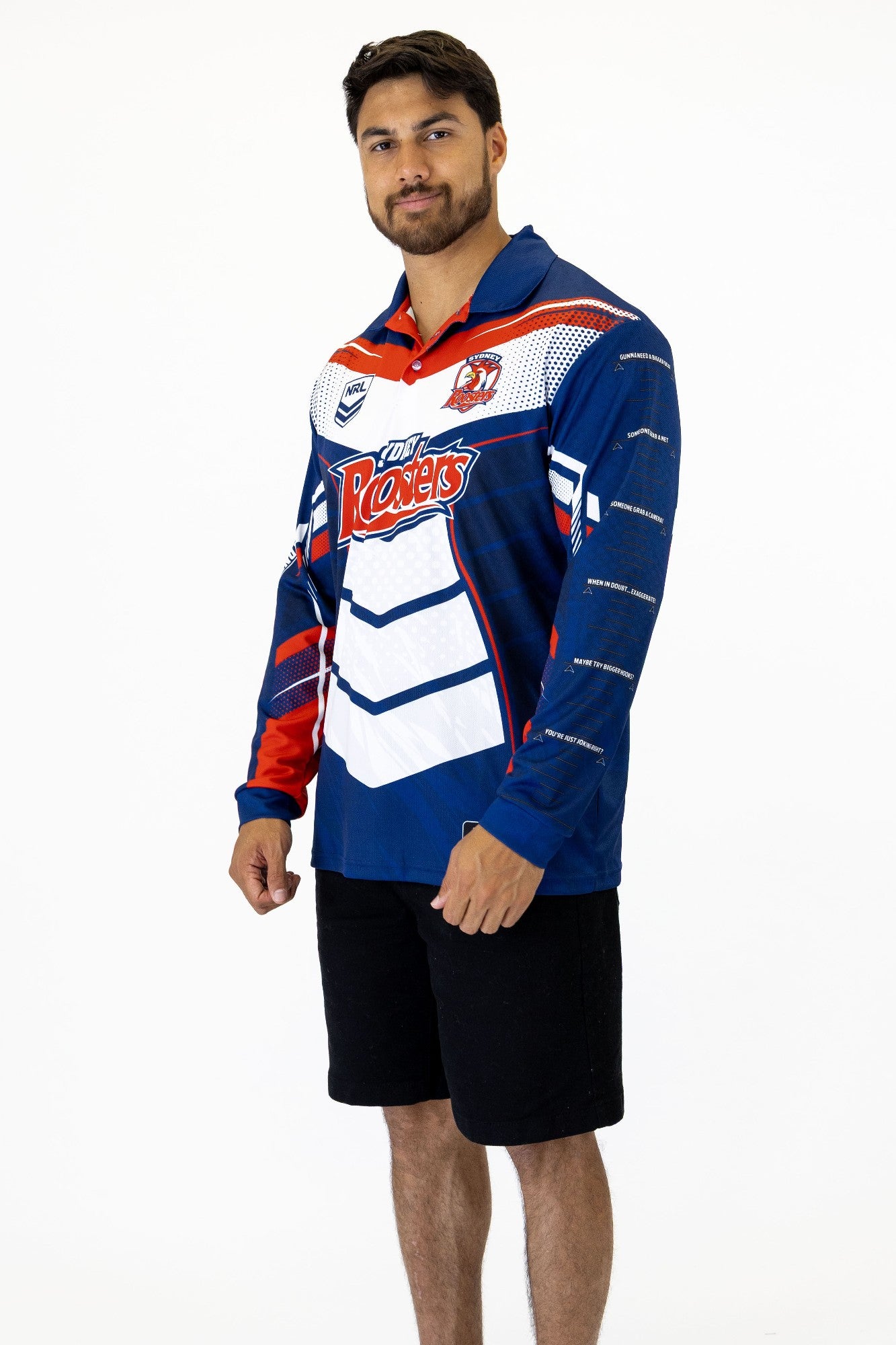 NRL Roosters 'Cyber' Fishing Shirts 2XL