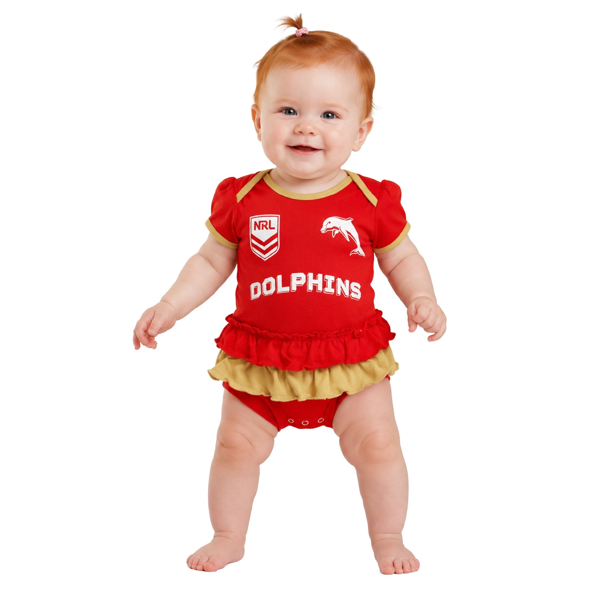 NRL Dolphins Girls Footyshirt Size 000