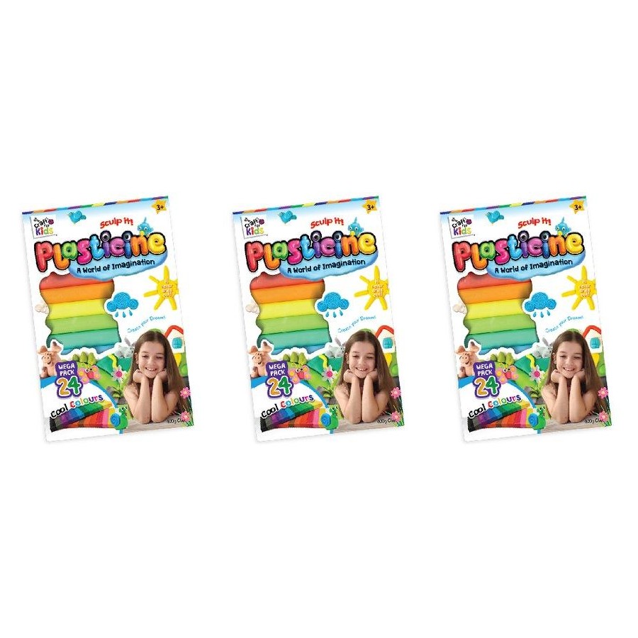 Plasticine 24 Colour Mega Pk