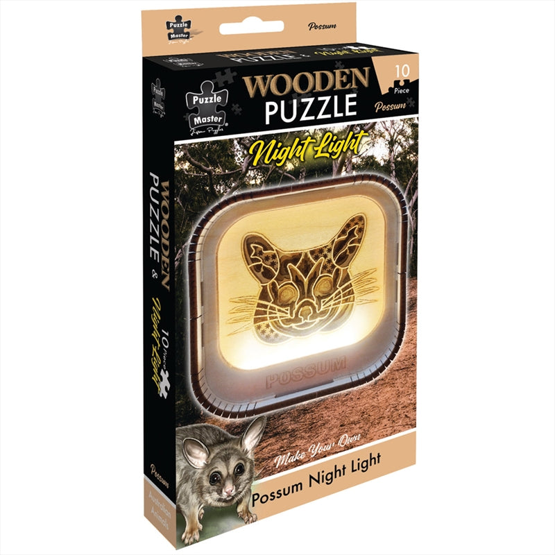 Wooden Puzzle Tiger Night Light