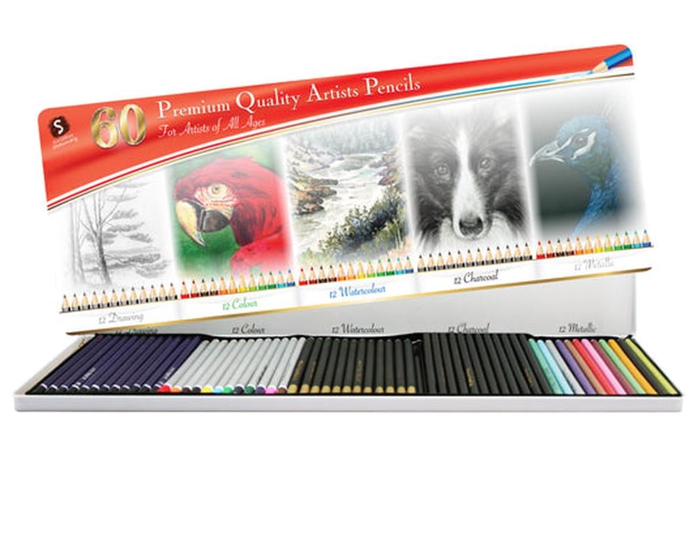 Prem Artists Pencils Tin 60pk: 2024