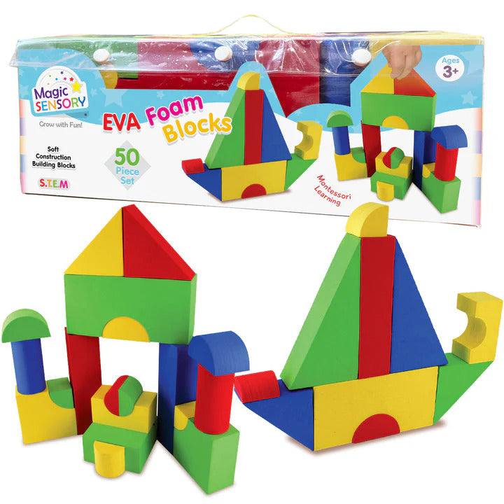 Foam Blocks Eva Magic Sensory 50 piece