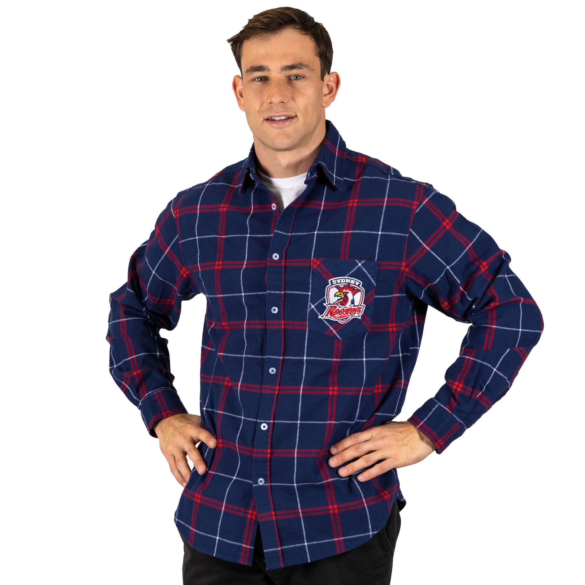 NRL Sydney Roosters Mustang Flannel Shirt | Official Licensed Gear ...